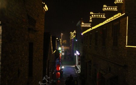 西津渡夜景图片