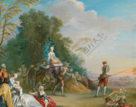 18世纪油画图片