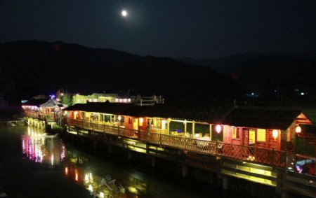 西江苗寨夜景图片