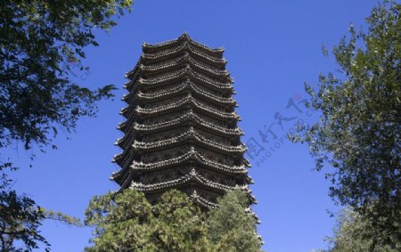 北京大学博雅塔图片