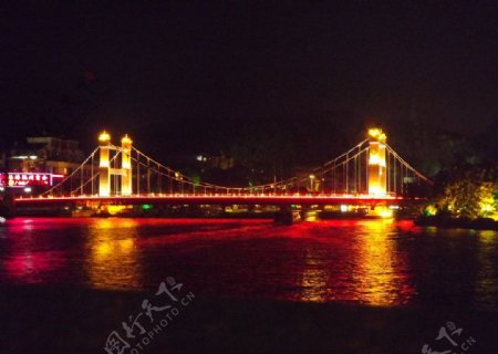 丽泽桥夜景图片