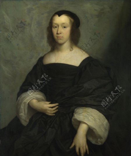 哥尼流约翰逊肖像一位女士图片