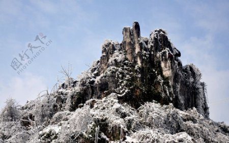 仙峰山雪景图片