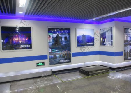 上海地铁站世博馆图片