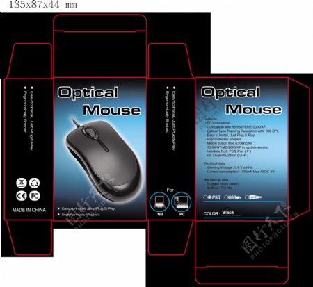 mouse彩盒包装设计图片