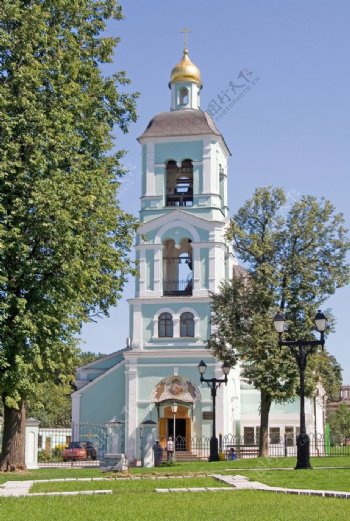 西欧教堂建筑摄影图片