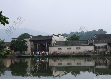 宏村南湖美景图片