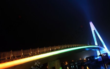 台湾淡水码头情人桥图片
