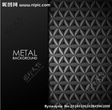 黑色透明水晶金属背景图片
