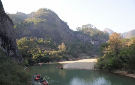 武夷山竹排图片