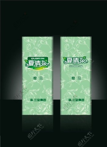 淡绿夏清茶包装图片