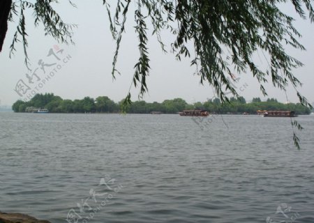 西湖湖面图片