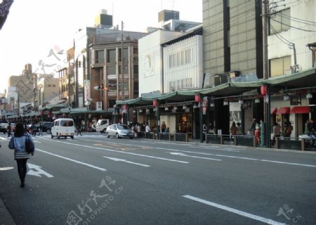 日本街道马路图片