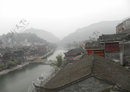 凤凰古城远景图片