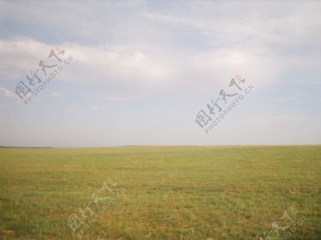 内蒙古草原地平线图片