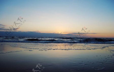 海边日落美景图片