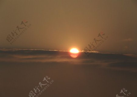 日落云海图片