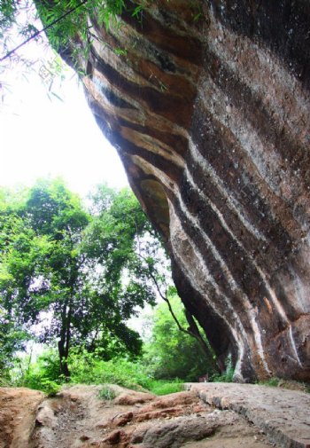 丹霞山岩石自然图片