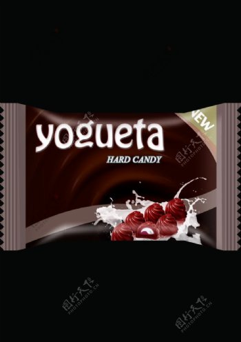 巧克力糖包装包含效果图展开图图片