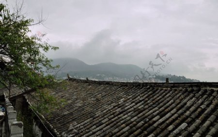 丽江屋顶图片