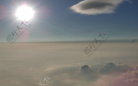 富士山风光日照云海图片