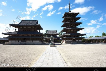 奈良法隆寺图片