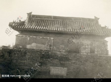老北京城门图片