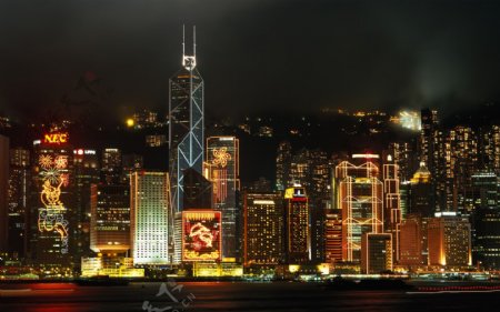 超清晰香港夜景图片