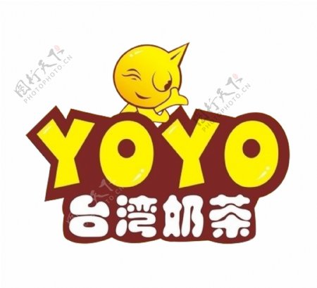yoyo奶茶logo图片
