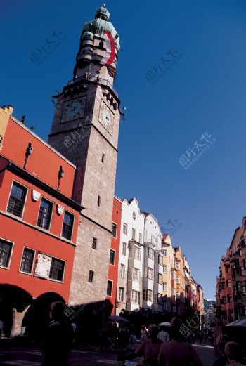 欧式建筑街景图片