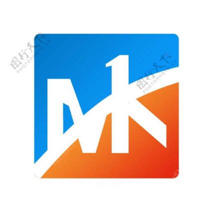 字母MK标志设计图片