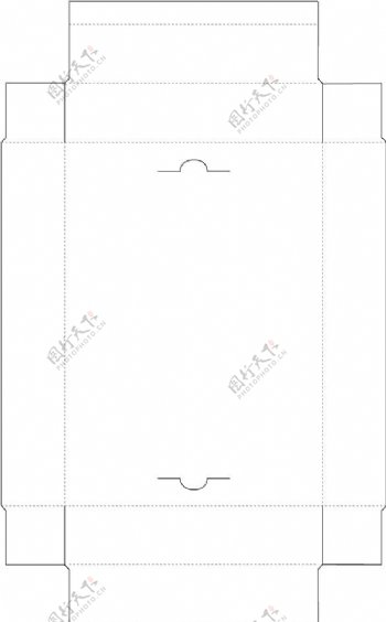 彩盒刀线特殊盒型展开图图片