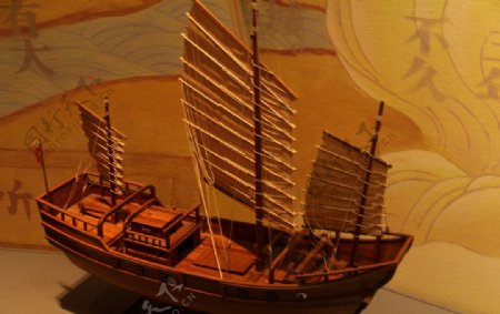 古代船模图片
