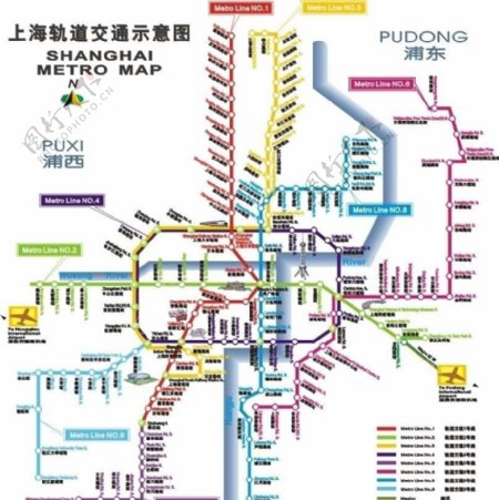 上海轨道交通示意图图片