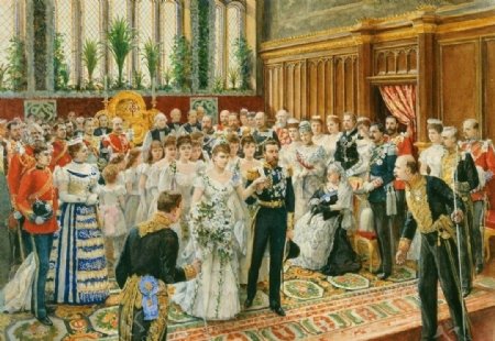 英国乔治五世的婚礼图片