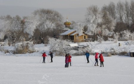 伏尔加庄园越野滑雪图片