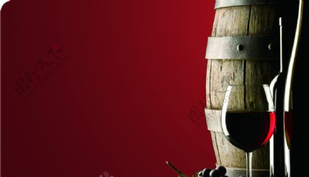 葡萄酒名片广告图片