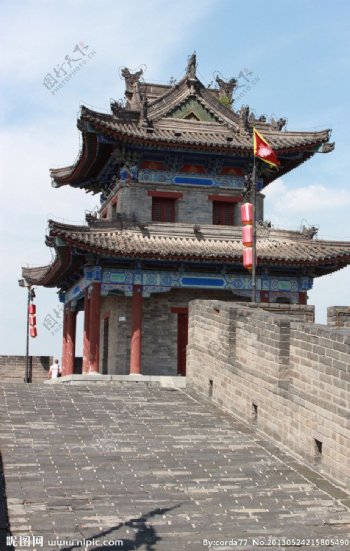 西安城墙城楼图片