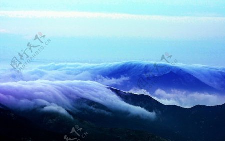 蒙山云海图片