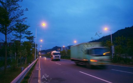 中国夜景交通夜景图片