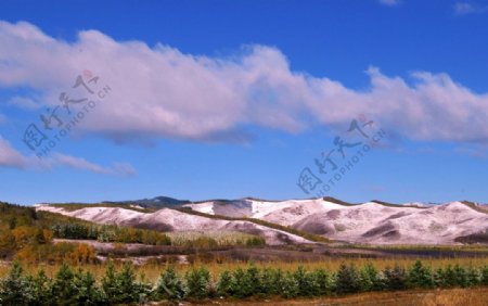 雪山景象图片