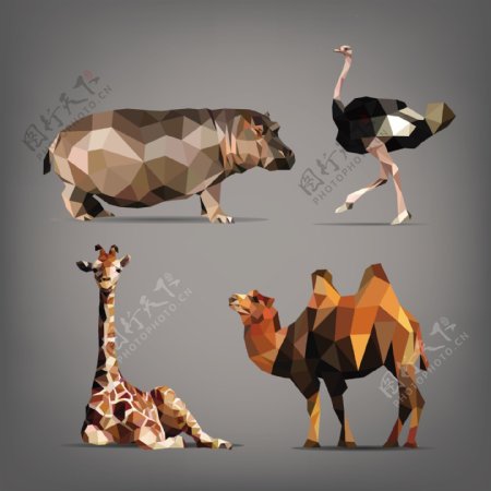 立体折纸类动物图片