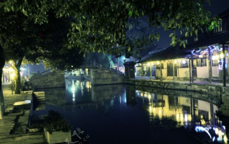 西塘夜色图片