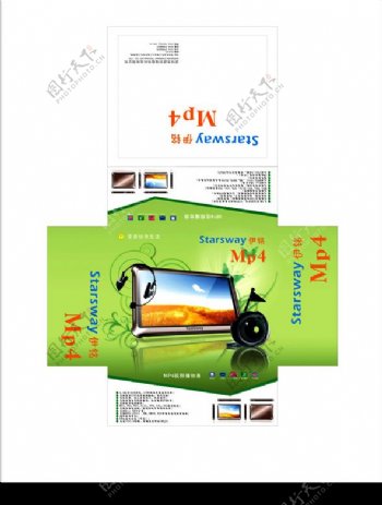 MP4包装盒图片