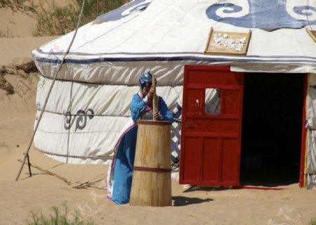蒙古族居民图片