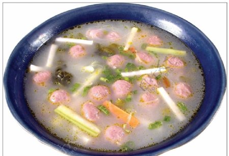 泡菜牛丸汤图片