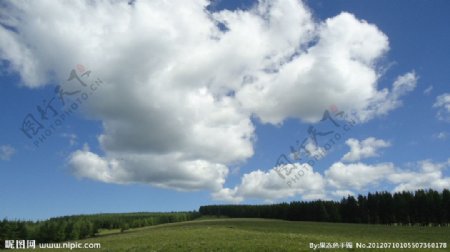 草原风光之白云图片