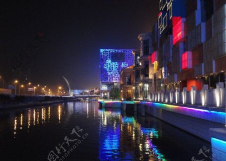 楚河汉街夜景图片