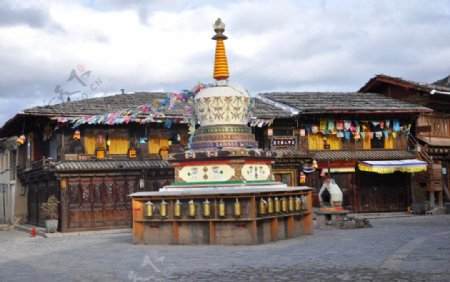 西藏古街图片