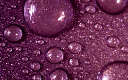 紫色水珠水滴图片